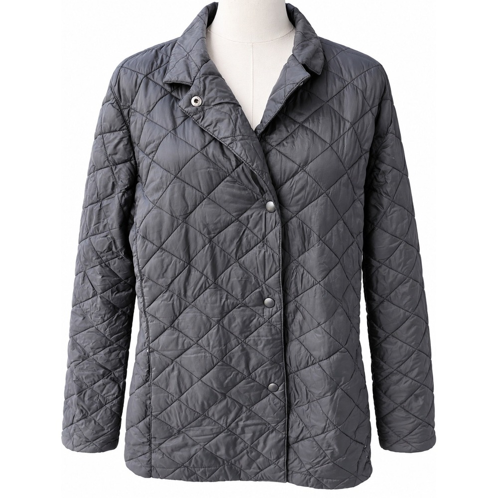 LL Bean Black Quilted Jacket Size Extra Large